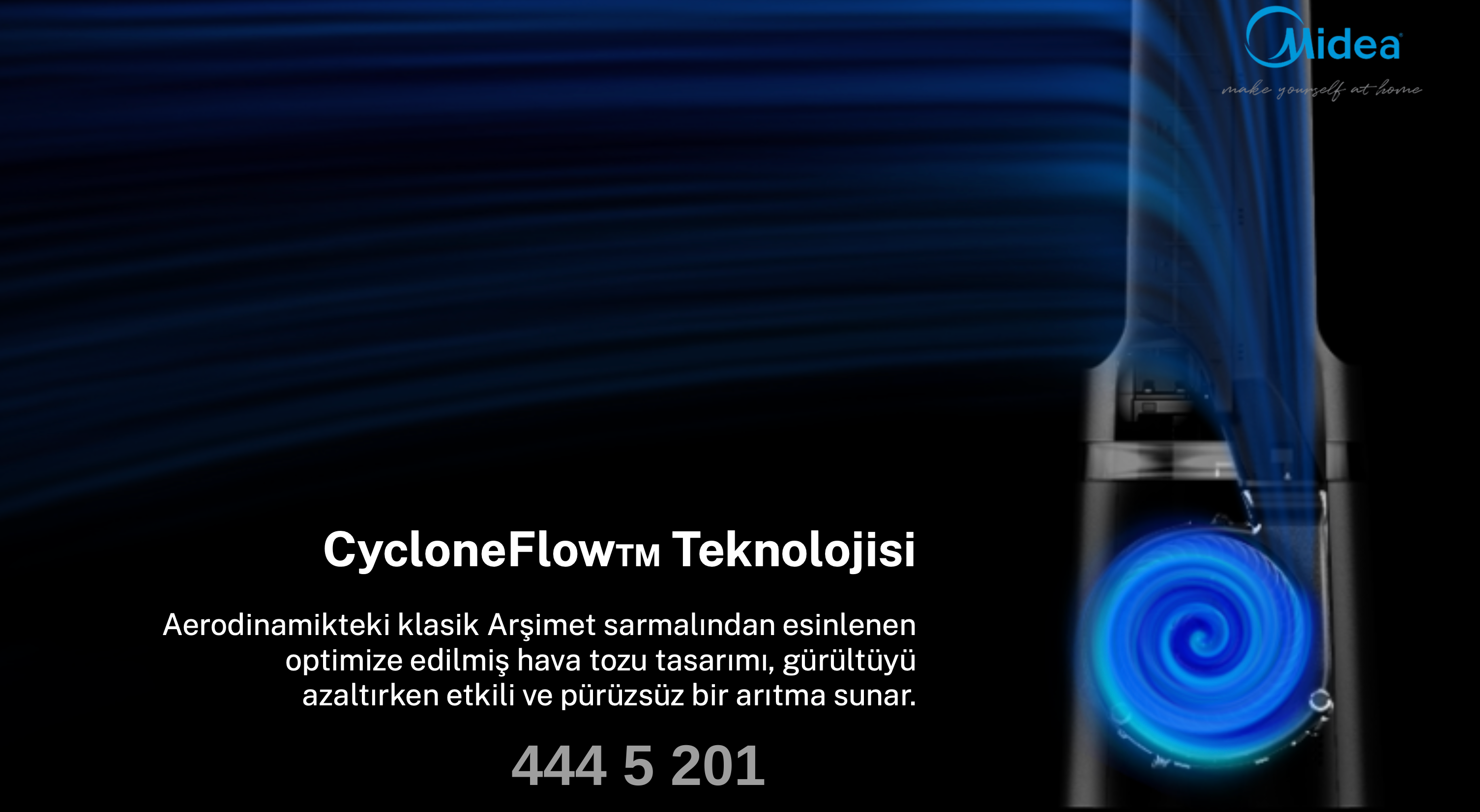 Midea CYCLONEFlow Teknolojisi