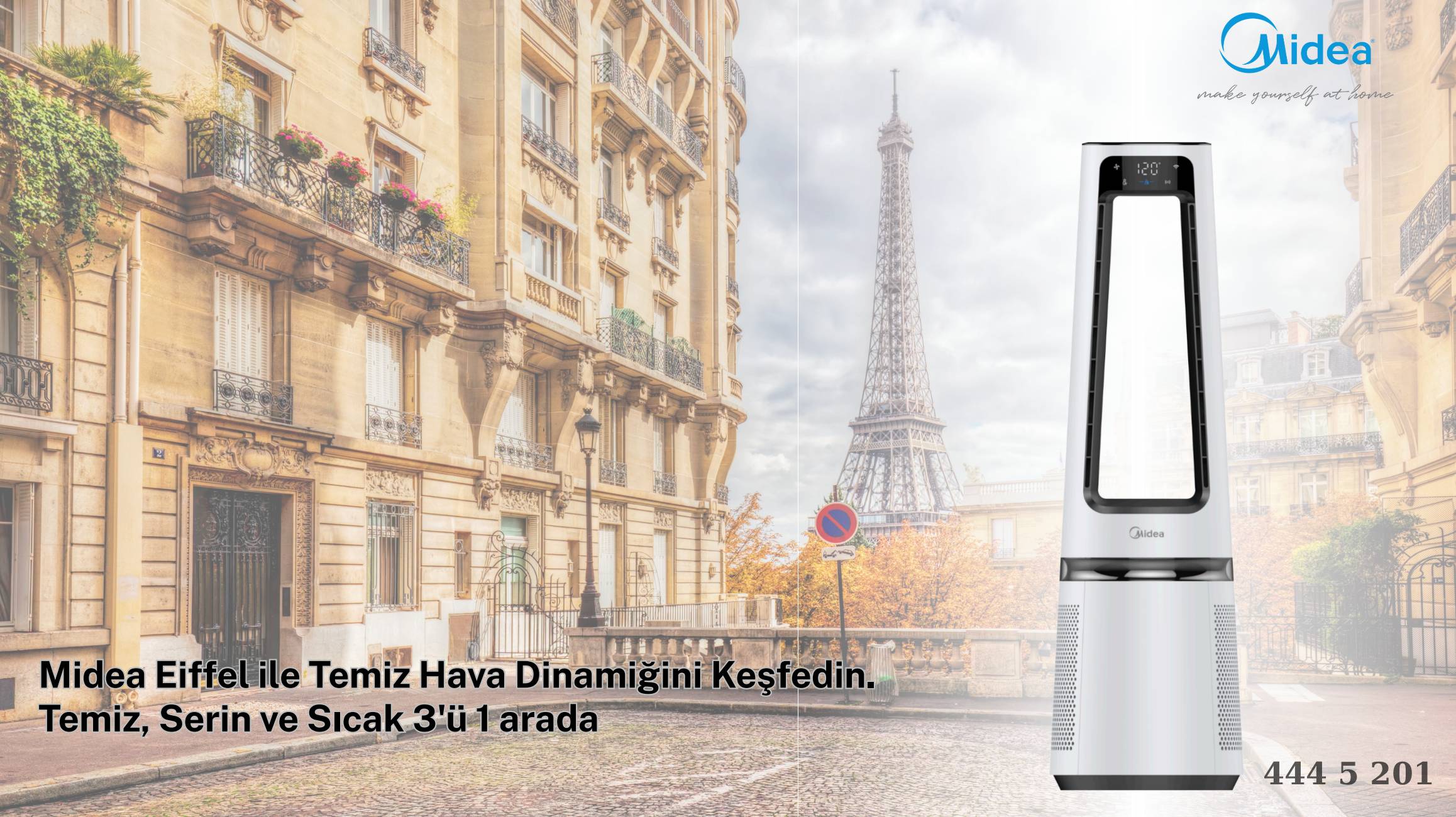 Midea Eiffel Hava Temizleme Cihazı ile Temiz Hava Dinamiği
