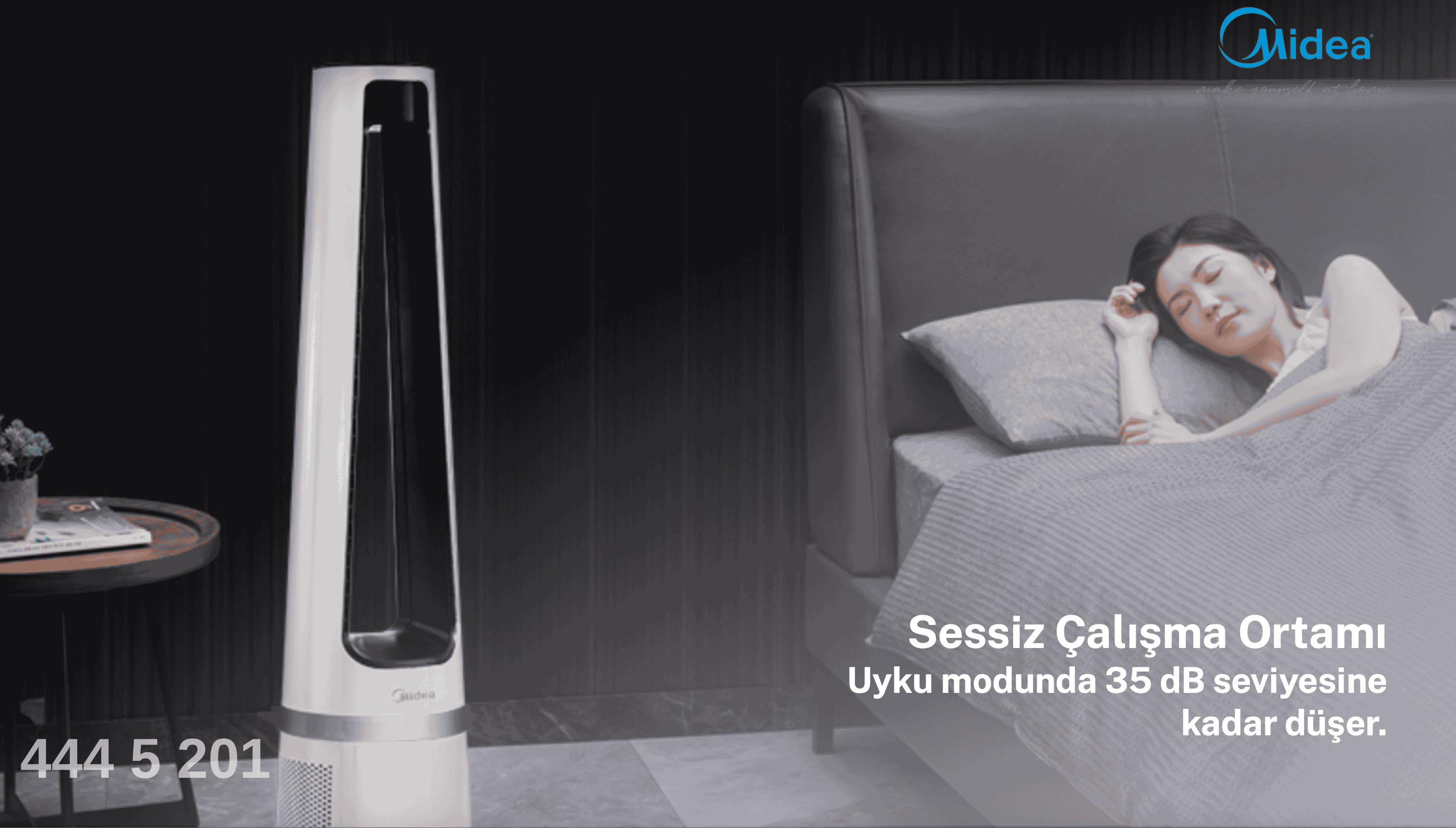 Midea Hava Temizleme Sessiz Çalışma Özelliği
