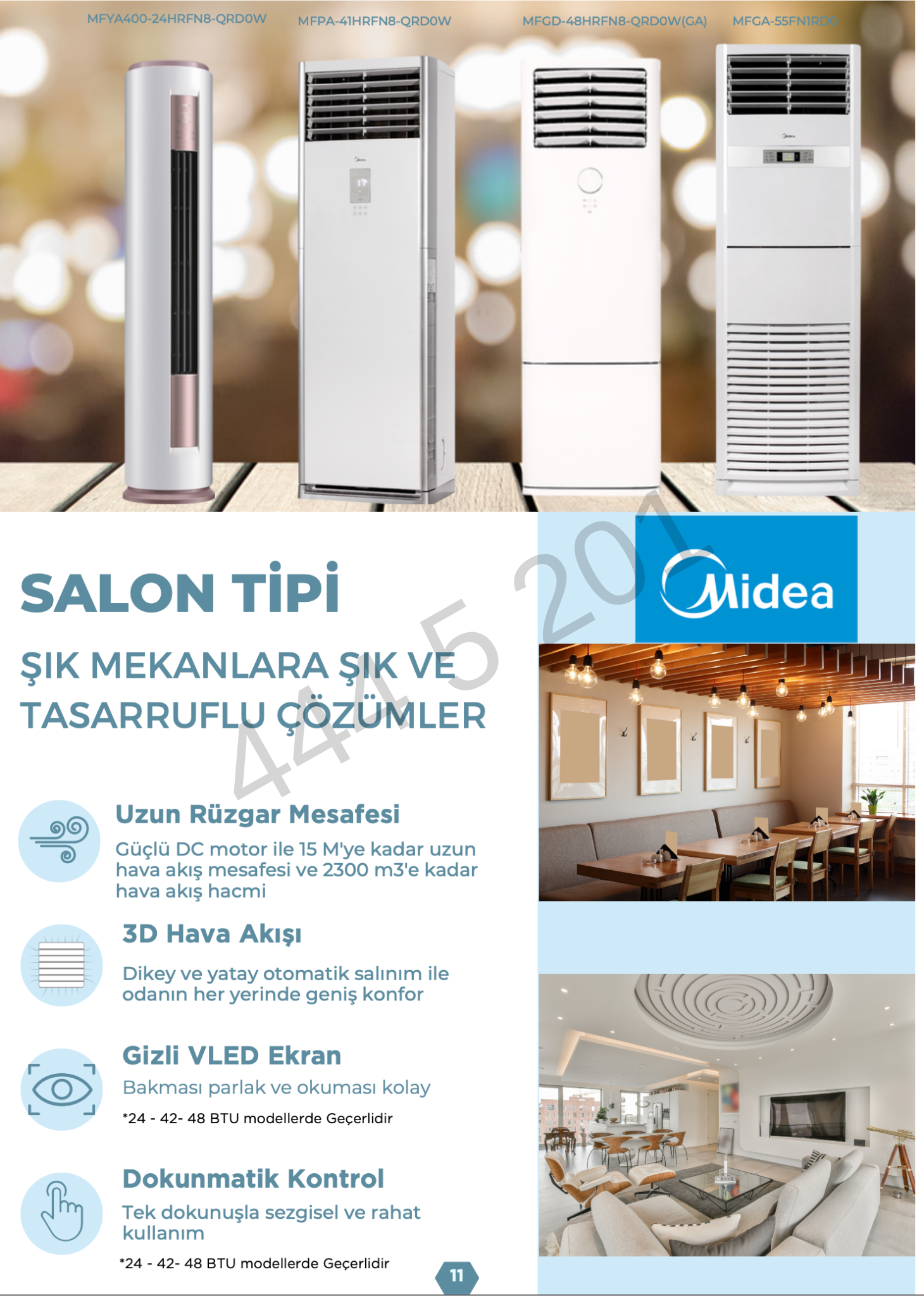 Midea Salon Tipi Klima Fiyatları